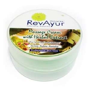  RevAyur Massage Cream with Herbal Extract   200gm india 