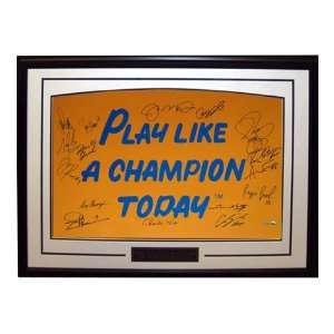  Play Like a Champion Today 16 Signature Framed Poster 
