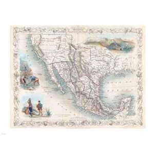   of Mexico, Texas, and California  24 x 18  Poster Print Toys & Games