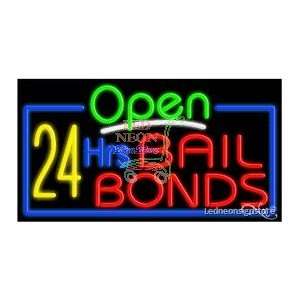  24 Hrs Bail Bonds Neon Sign 20 inch tall x 37 inch wide x 