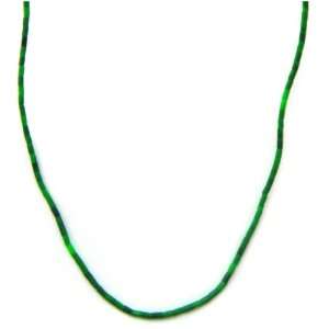   Necklace of Malachite Heishi with Sterling Silver Spring Ring Jewelry