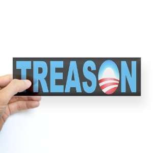  Treason Sticker Bumper Anti obama Bumper Sticker by 