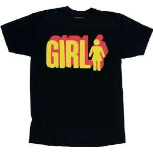  Girl T Shirt Big Girl 3D [Medium] Black Sports 