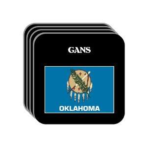  US State Flag   GANS, Oklahoma (OK) Set of 4 Mini Mousepad 