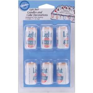   Cake Decoration Candles 6 Pack Light Beer Cans Arts, Crafts & Sewing