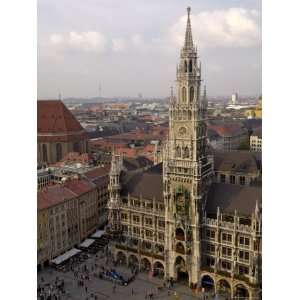 Neues Rathaus and Marienplatz, from the Tower of Peterskirche, Munich 