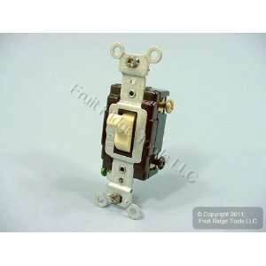   Leviton Ivory 3 Way COMMERCIAL Toggle Wall Light Switches 15A CS315 2I