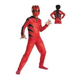  Power Rangers Red Ranger Jungle Fury Muscle Costume 