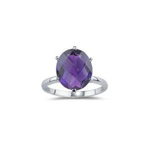  3.99 Amethyst Ring in 14K White Gold 9.0 Jewelry