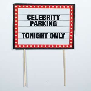  Celebrity Parking Yard Sign   Party Decorations & Yard 