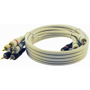  12 Ivory 3 RCA Component Video Cable CL4510 Electronics