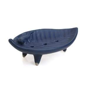 Ceramic Blue Soap Dish With Feet, Gecko Design Claymation Soap Dish 