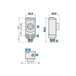  ABB, M3SS8 31G, 662019240961, 3POS,LONG,B C,AB C,GRN,MTL 