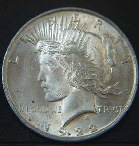 1922 Peace Silver Dollar CH BU (P17288)  