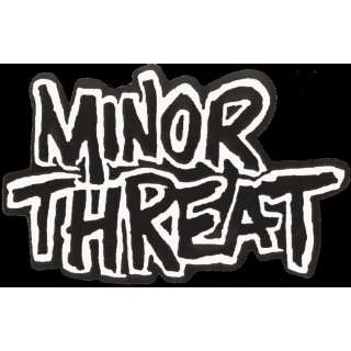Minor Threat   Black & White Logo   Large Jumbo Vinyl Sticker / Decal