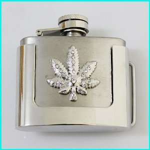   Western FLASK MARPLE LEAFEMBLEM Belt Bucke FL LT 025 