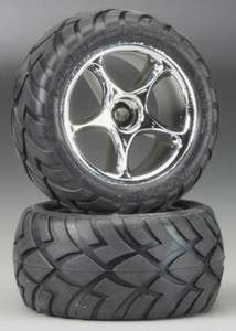   Bandit Rear Tracer Chrome Wheels w/ Anaconda Tires (2) TRA2478R