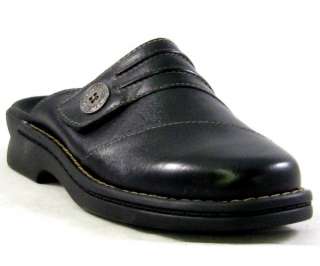 New CLARKS Patty Belize BLACK CLOG Womens Shoe 6 M  