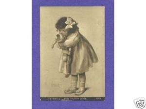 Y1492 Bessie Pease Gutmann postcard, Broken doll  