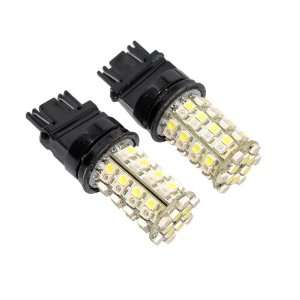  2x 3157 3457 Dual Color 60 SMD LED Turn Signal Switchback 