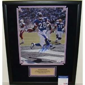  NEW Adrian Peterson SIGNED SUEDE Framed Display PSA 