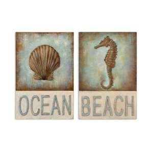  Uttermost 35214 Beach and Ocean   Framless Wall Plaques 