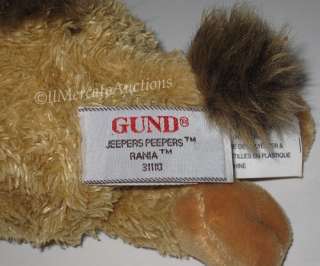 GUND Jeepers Peepers RANIA Plush Brown CAMEL 31110 Stuffed Animal Toy 