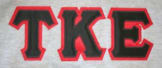 Tau Kappa Epsilon   Letters and Crest Hoodie   S 2XL  