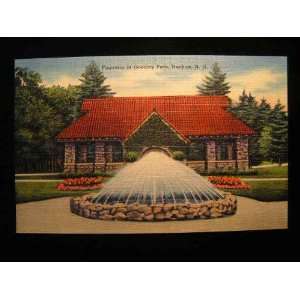 Fountain in Greeley Park, Nashua, NH 30s Postcard not applicable 