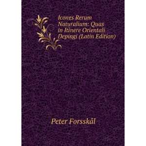   in Itinere Orientali Depingi (Latin Edition) Peter ForsskÃ¥l Books