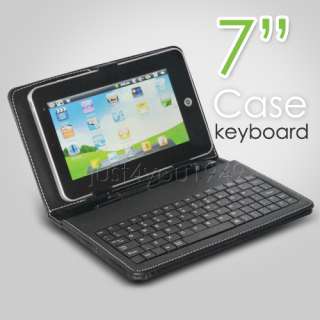 Leather Case Keyboard+Stylus For 7 aPad ePad Tablet  
