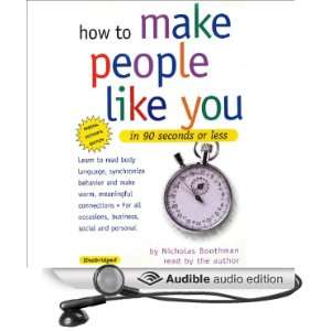  How to Make People Like You in 90 Seconds or Less (Audible 