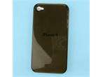 Back Hard Case Skin For Iphone 4G Transparent Grey 9506  