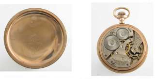 WW1 Mint 14k Gold Waltham Pocket Watch 1918  