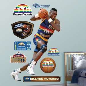  Dikembe Mutombo Denver Nuggets Fathead NIB Everything 