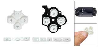 White Plastic Controll Button Key Set for Sony PSP 3000  