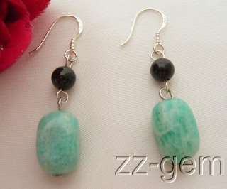 Ear0362 1.7 ite&Onyx Earrings 925 Silver Hook  