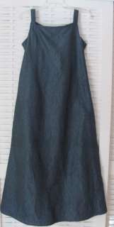 New EILEEN FISHER Teal Silk Crinkle Square Neck Maxi Dress S  
