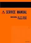ALLIS CHALMERS D 17 D17 Gas Tractor Service Shop Manual