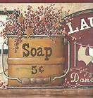 OLD FASHION LAUNDRY ROOM WALL BORDER JN1788B items in All 4 Walls 