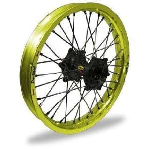 Wheel Pro Wheel 1.60x21 MX Front Wheel   Yellow Rim/Black Hub , Color 