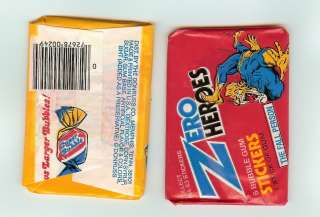 1983 Donruss Zero Heroes Stickers single Wax Pack  