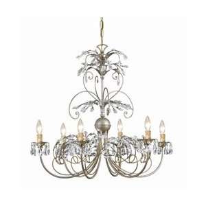  Crystorama Lighting 4926 SL 6 Light Victoria Chandelier 