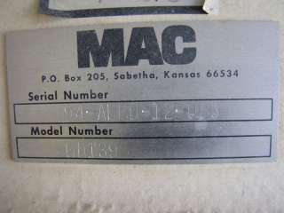 16 X 16 USED MAC ROTARY VALVE AIRLOCK FEEDER MODEL MD139  
