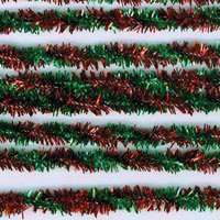 8mm x 12 inch TWISTED TINSEL PIPE CLEANER STEMS 10 pc  
