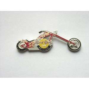  Pin # 23419, 2004 Beijing Red Chopper with Yellow Flames 