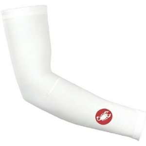  Castelli Lycra Armwarmer Large White