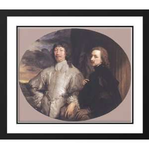  Dyck, Sir Anthony van 23x20 Framed and Double Matted Sir 