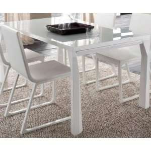  R993064010L17 Alma Prisma Glossy White Table With
