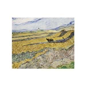  Enclosed Field with Ploughman by Vincent Van Gogh 14.00X11 